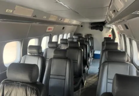 Cabin interior of a 1985 LET L-410 UVP-E20.