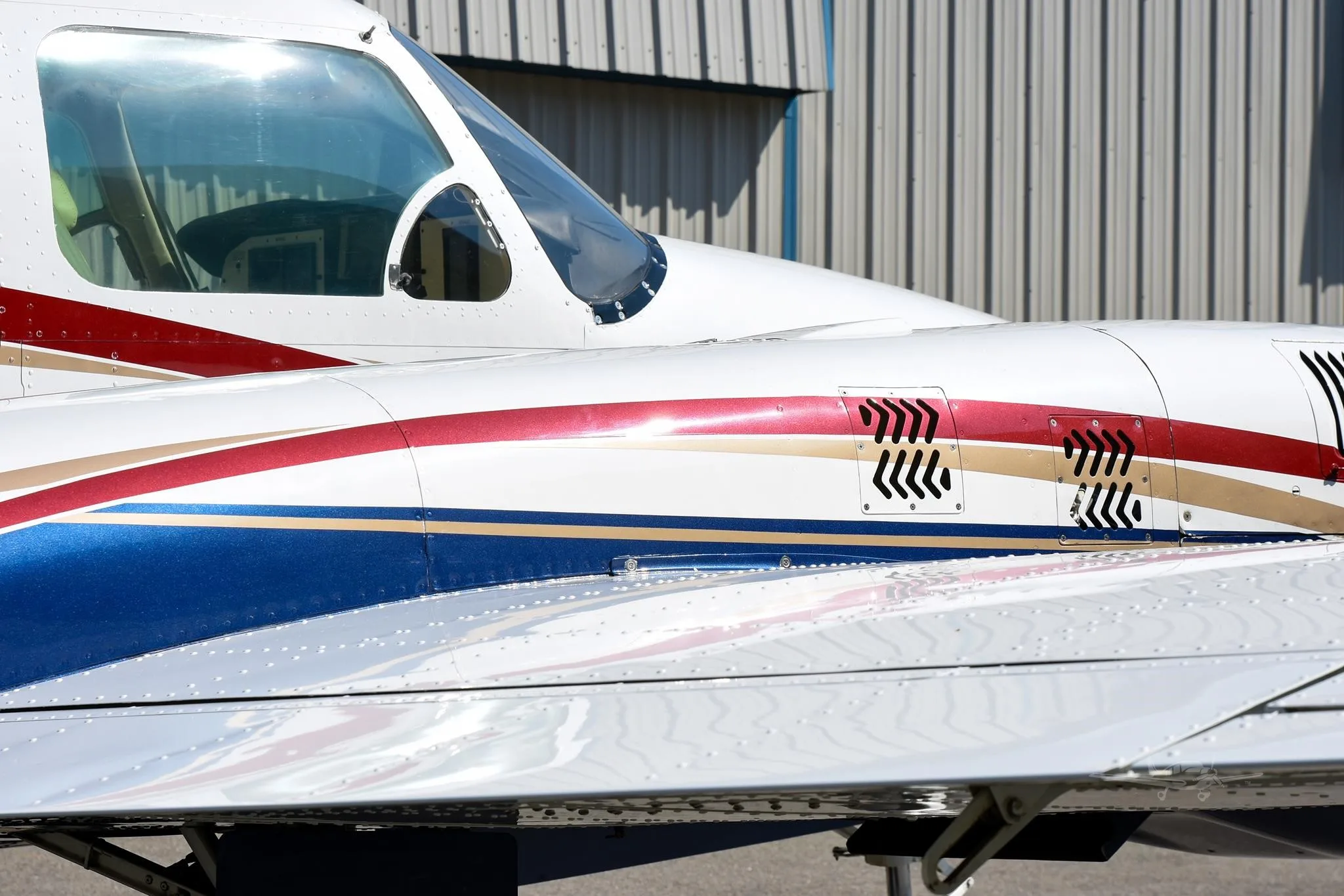 Exterior view of a 1979 PIPER NAVAJO CR, N744JC.