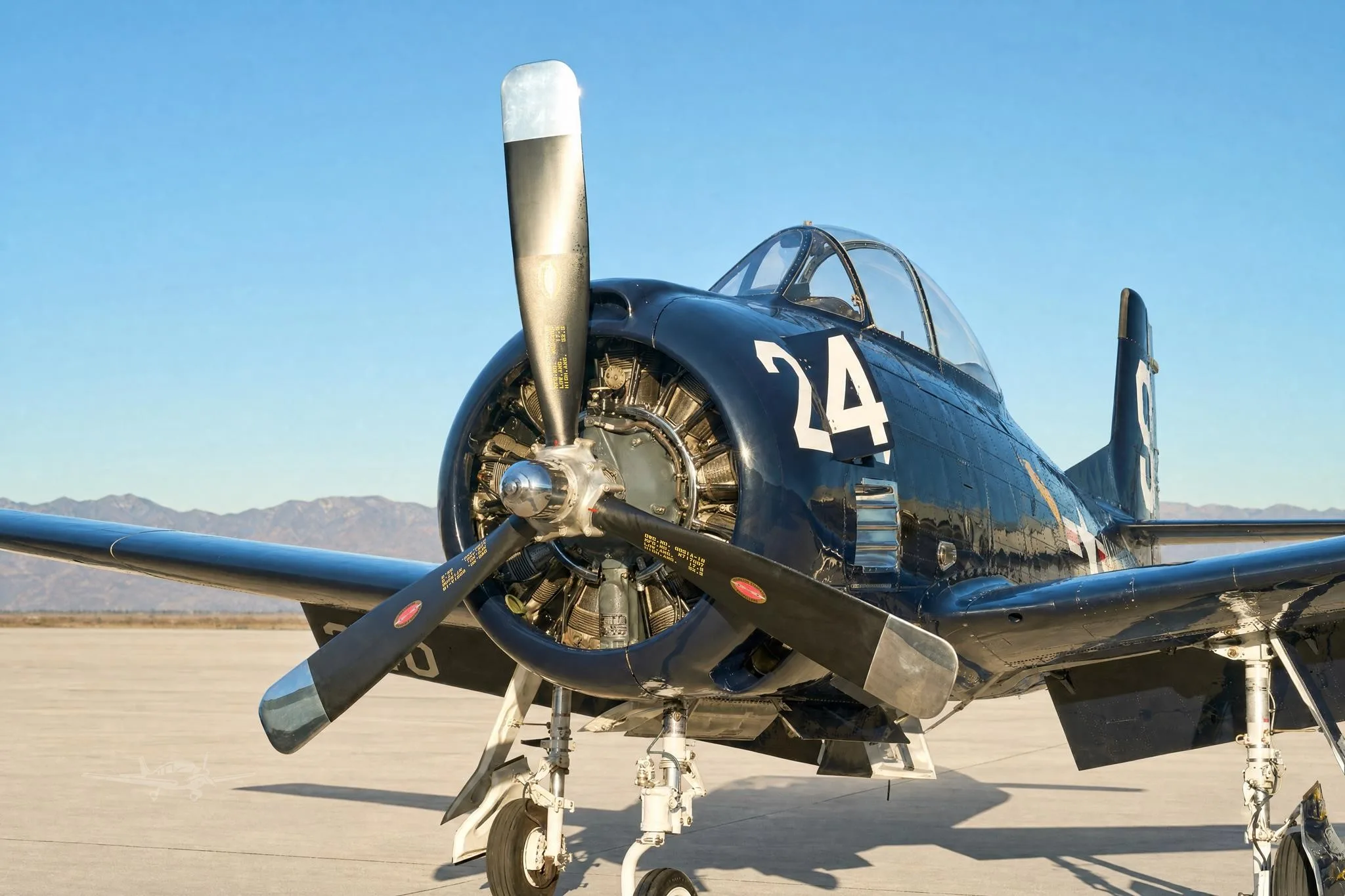 Marketing image of a 1955 NORTH AMERICAN T28B.