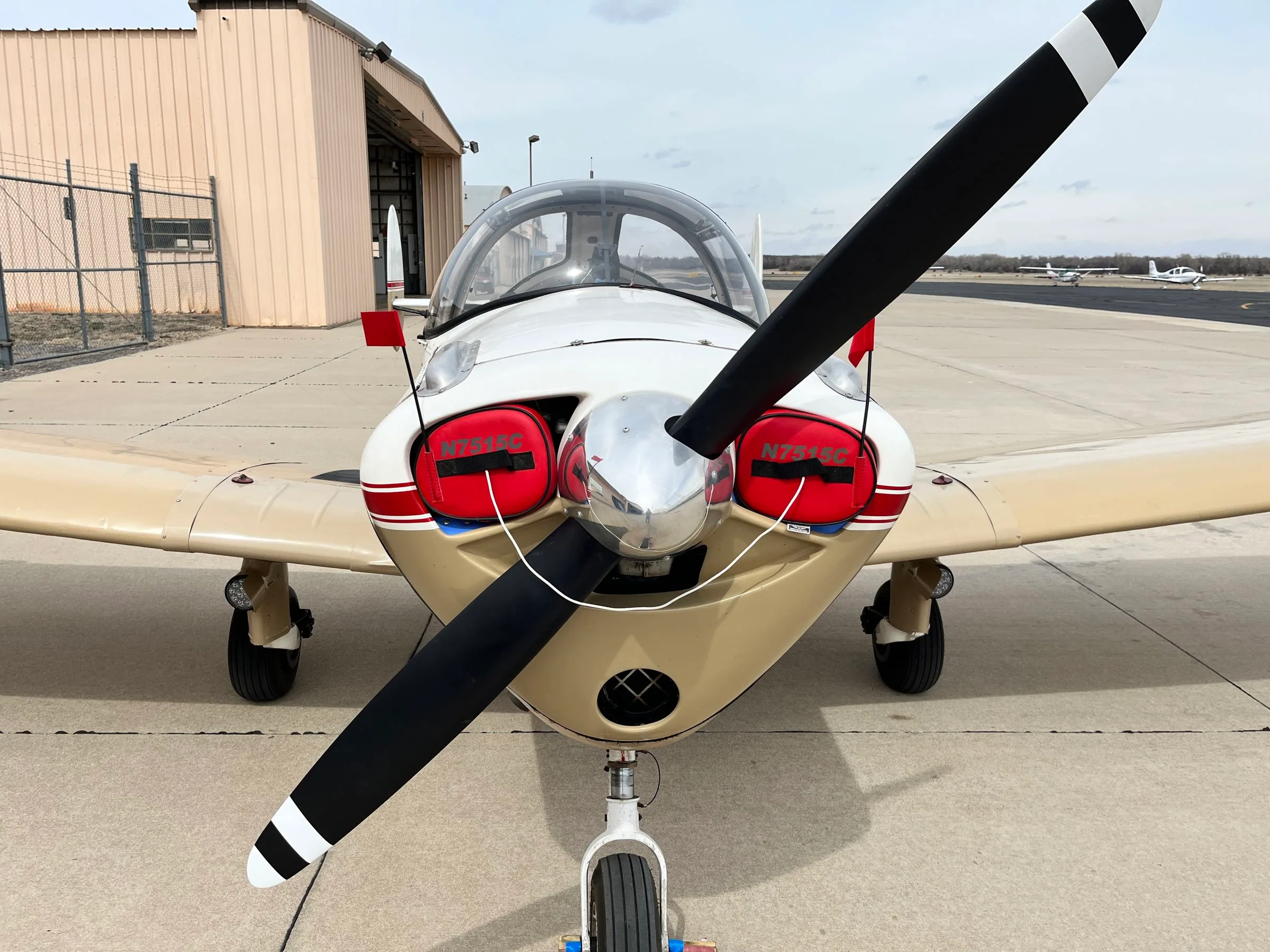 Exterior view of a 1957 Ercoupe Forney F-1, N7515C.