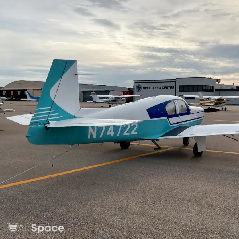 Exterior view of a 1961 Mooney M20B Mark 21.