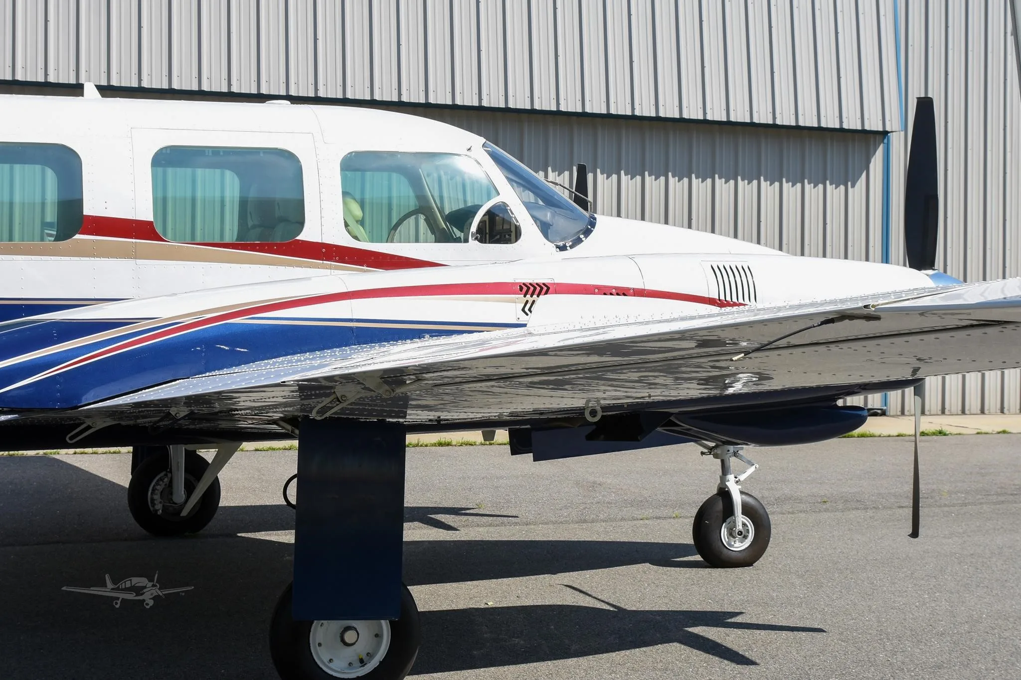 Exterior view of a 1979 PIPER NAVAJO CR, N744JC.