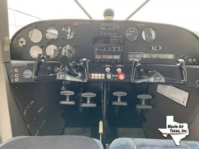 Cockpit and instrument panel of a 1995 Maule MXT-7-180A.