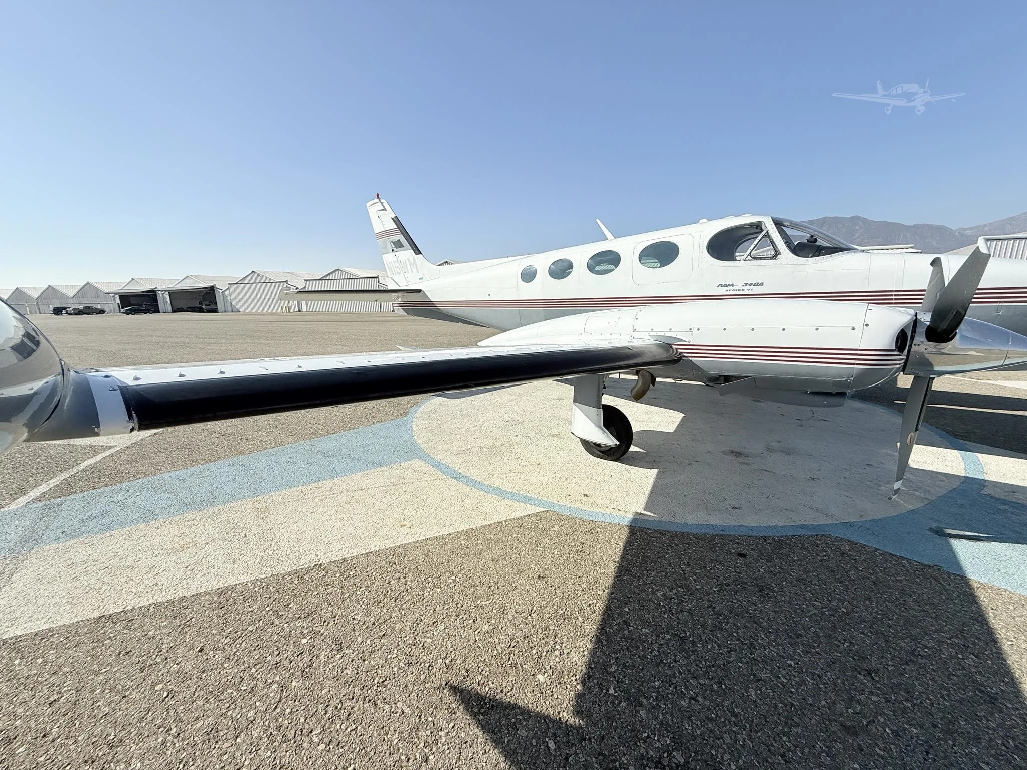 Exterior view of a 1978 CESSNA 340A, N15WM.