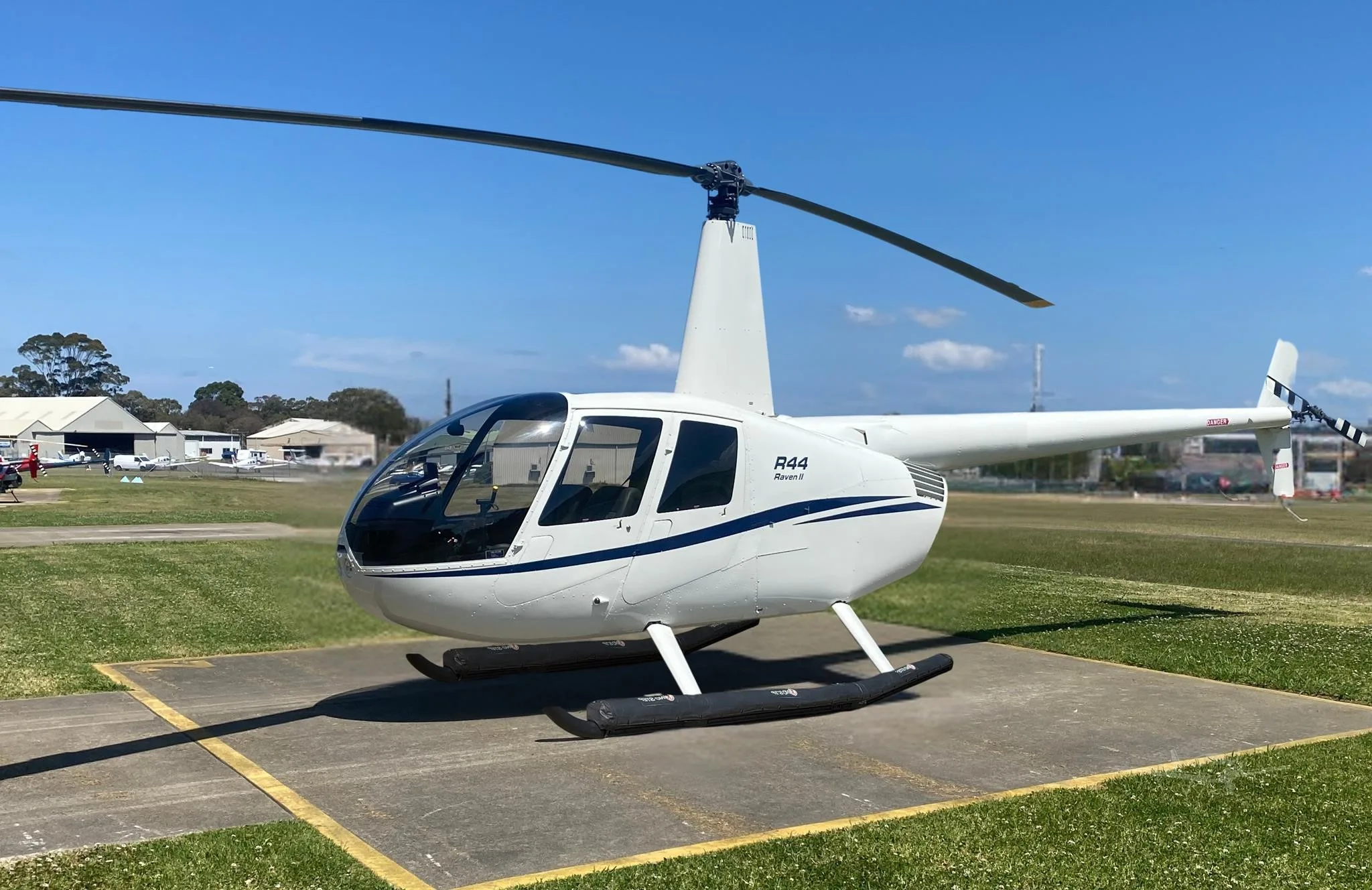 Exterior view of a 2026 ROBINSON R44 CLIPPER II.