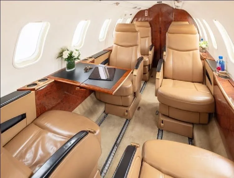 Cabin interior of a 2004 LEARJET 45.