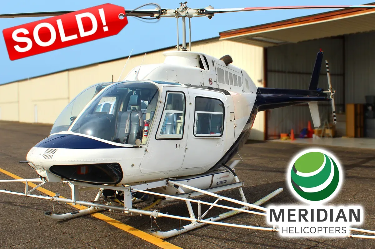 Exterior view of a 2007 Bell 206L4 LongRanger, N62HP.