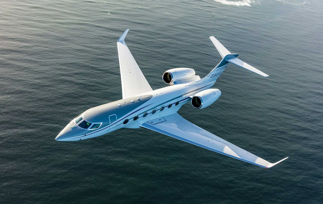 Marketing image of a Gulfstream G500 (new) 72065.