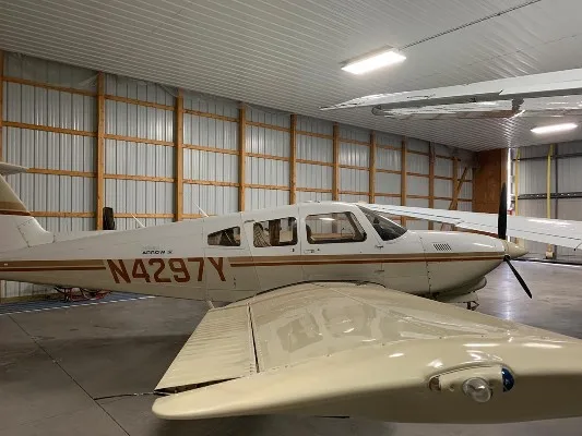 Exterior view of a 1983 Piper Arrow IV.