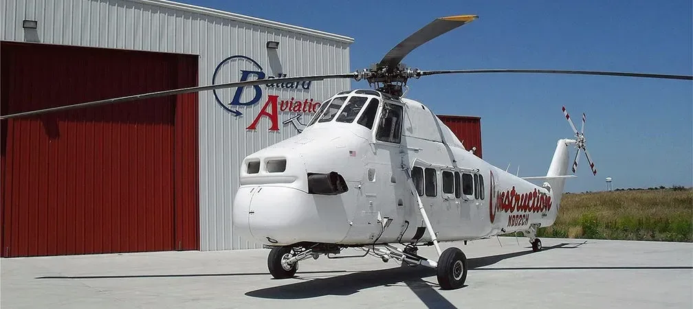 Exterior view of a 1972 Sikorsky, S-58T.