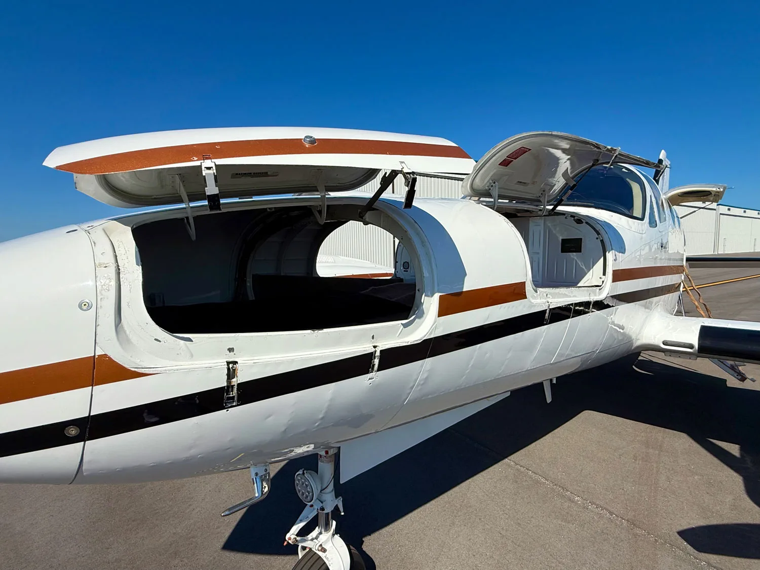 Exterior view of a 1977 Cessna 421C, N630AD.