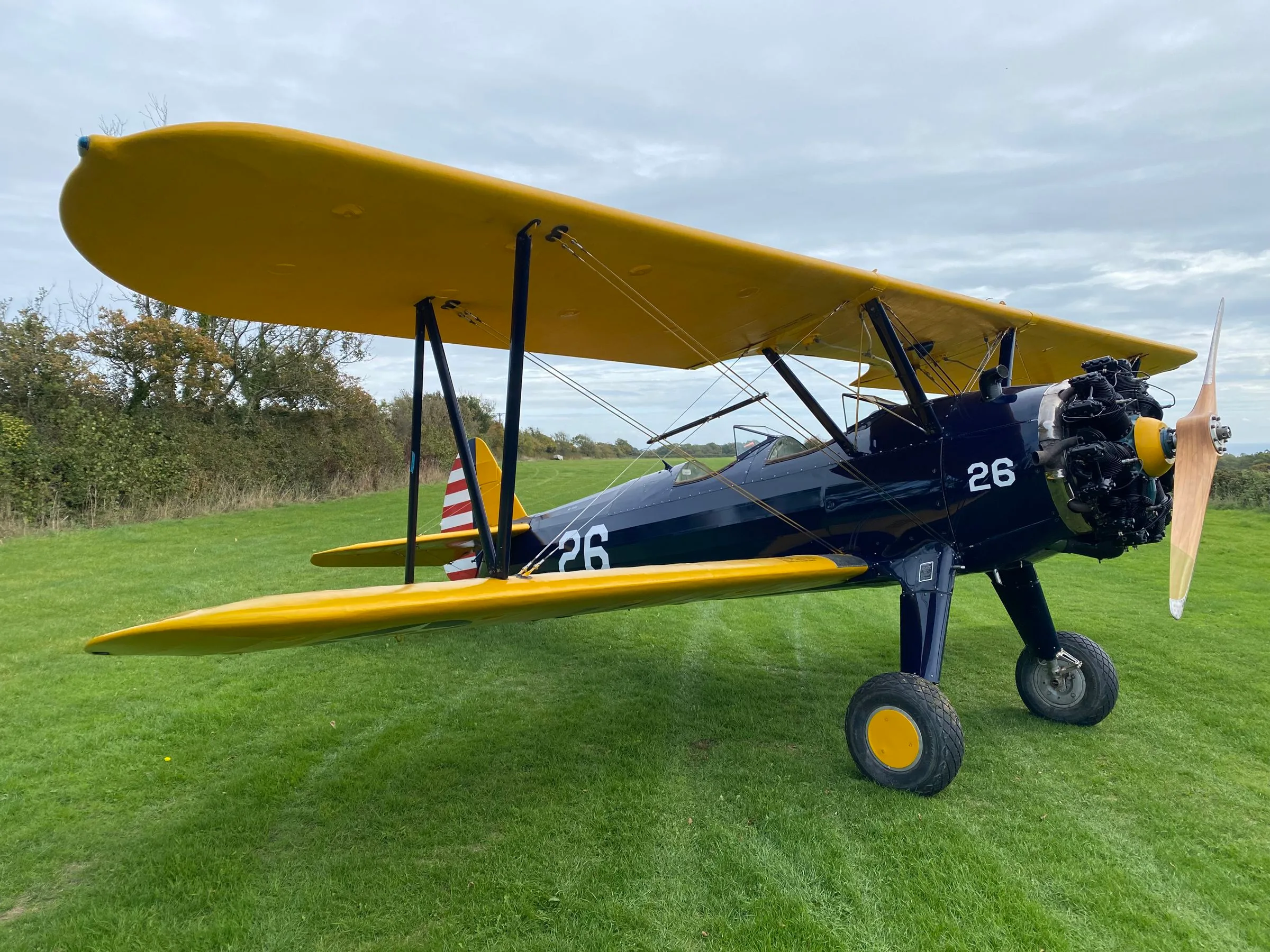 Exterior view of a 1945 Boeing Stearman A75-N1.
