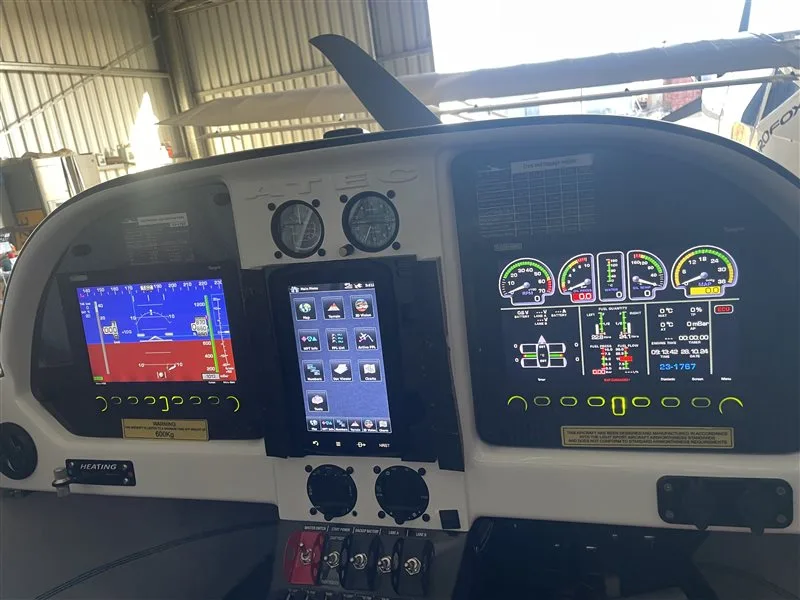 Avionics suite of a 2016 Atec 321 Faeta NG.