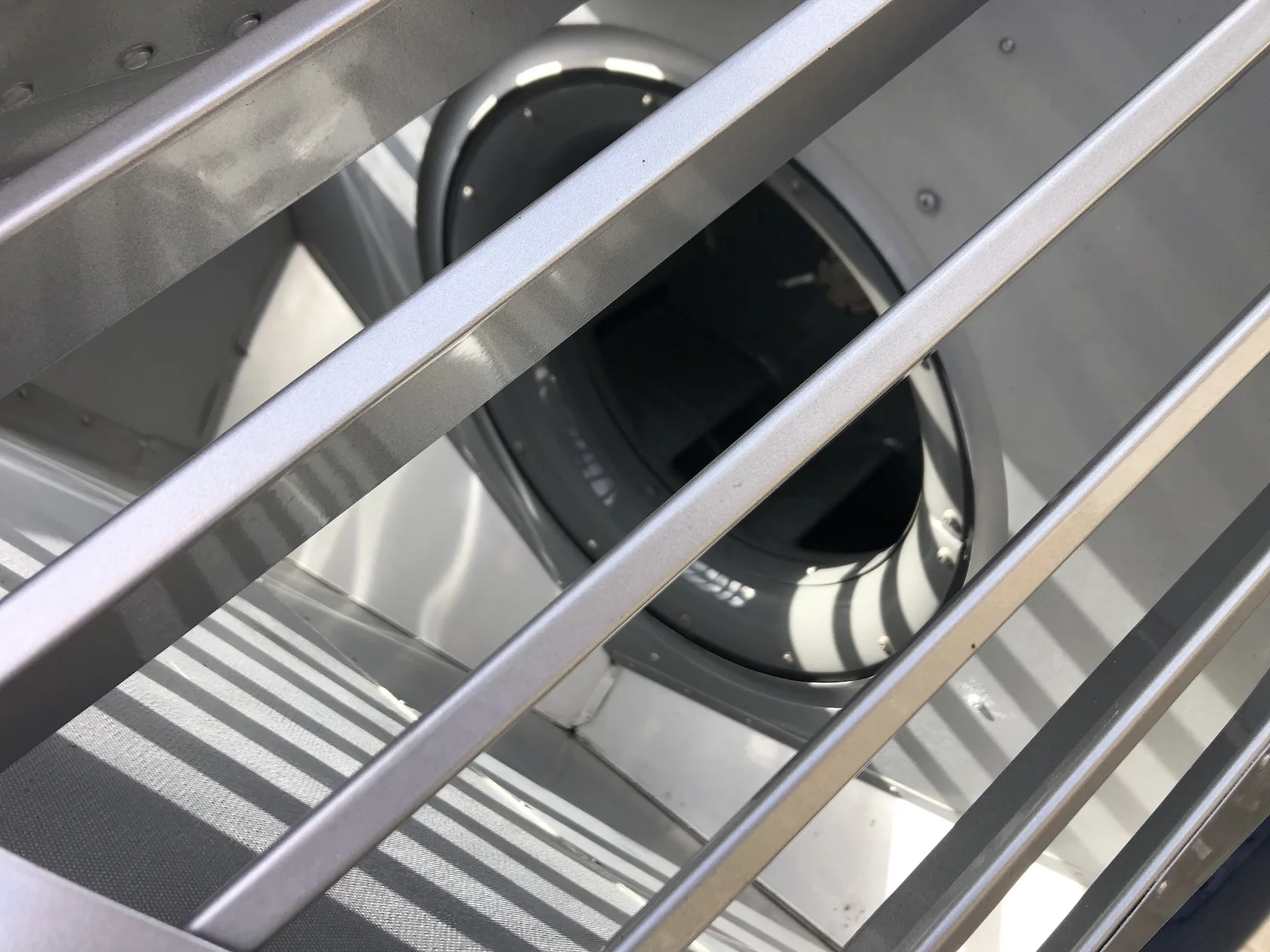 Engine detail of a 2004 Robinson R44 Raven II.