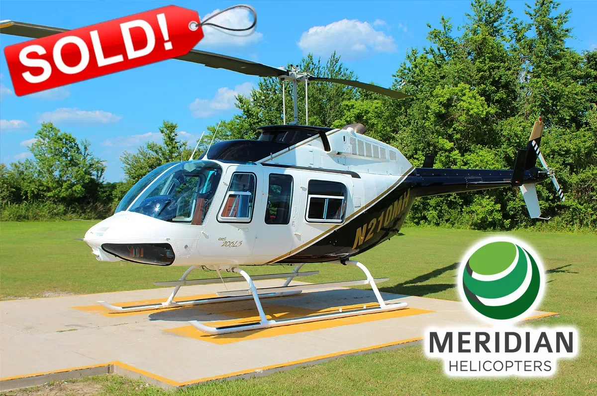Exterior view of a 2007 Bell 206L4 LongRanger, N62HP.