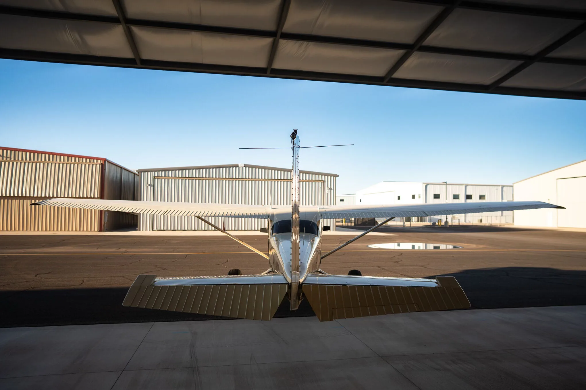 Exterior view of a 1977 Cirrus R172.
