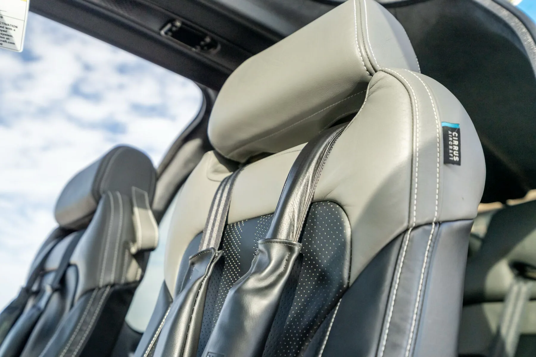 Cabin interior of a Cirrus.