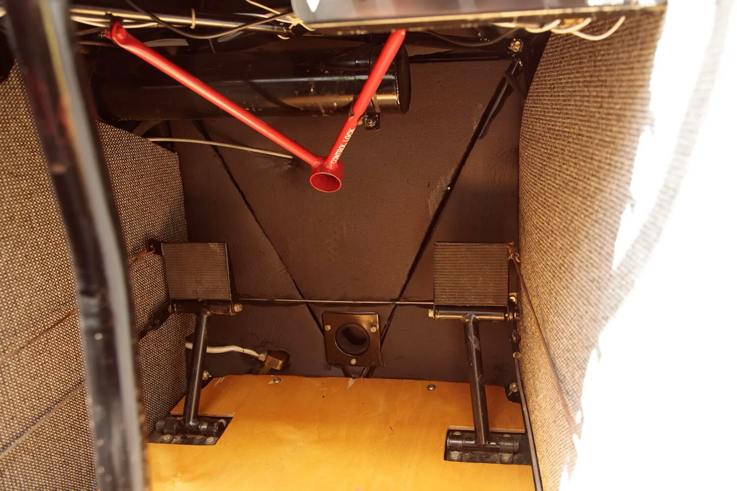 Cabin interior of a 1953 Piper PA-18-105 SPECIAL.