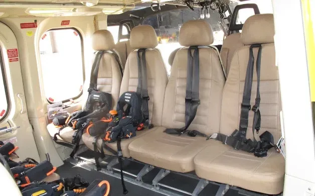 Cabin interior of a 2010 Agusta AW139.
