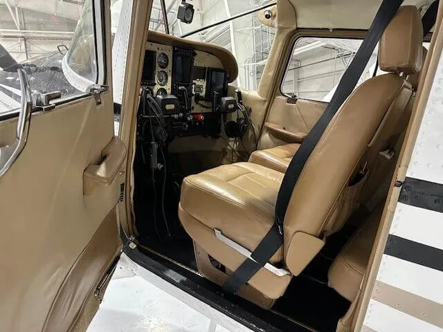 Cabin interior of a 1978 Cessna.