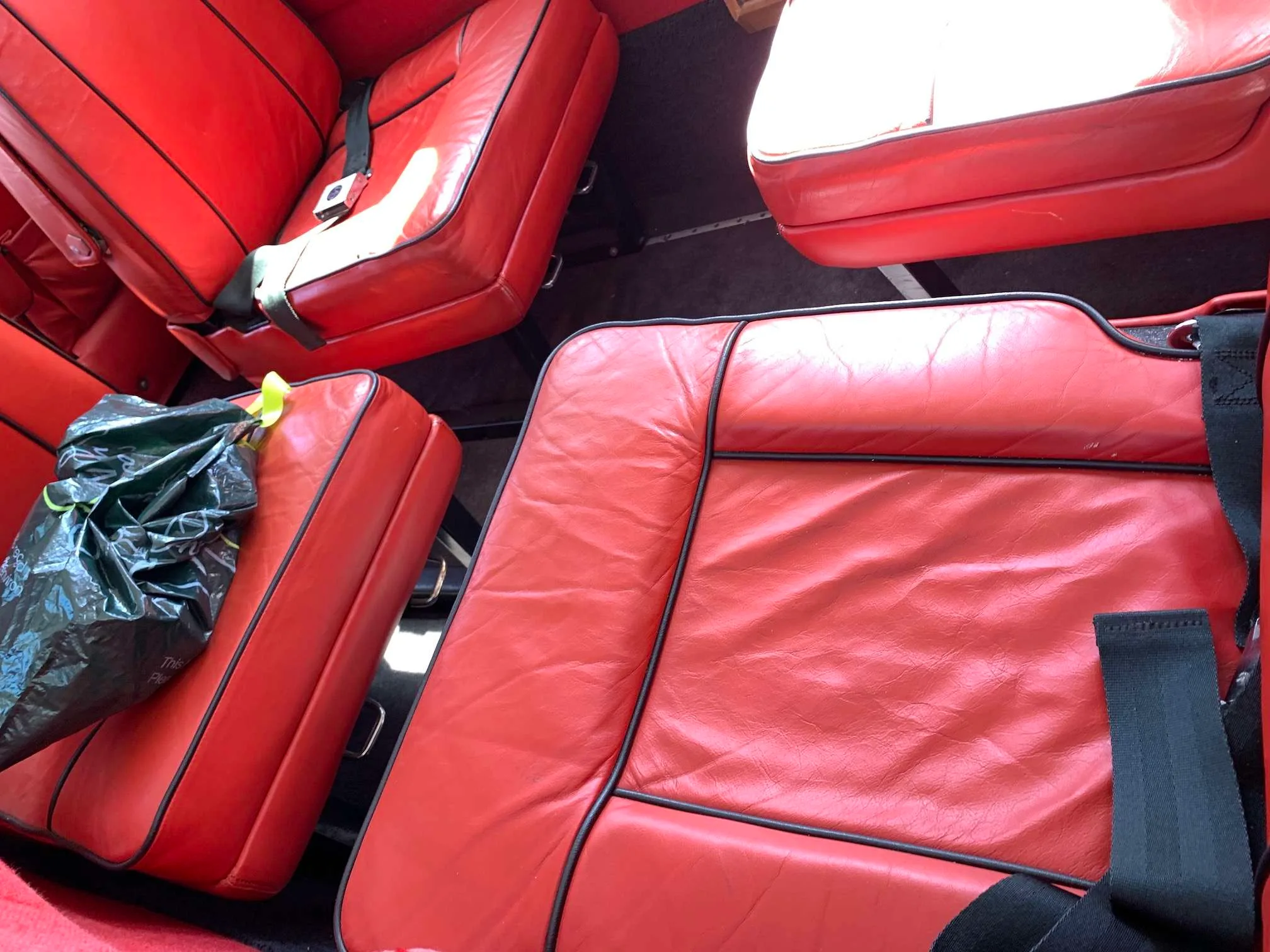 Cabin interior of a 1979 Cessna 340A.
