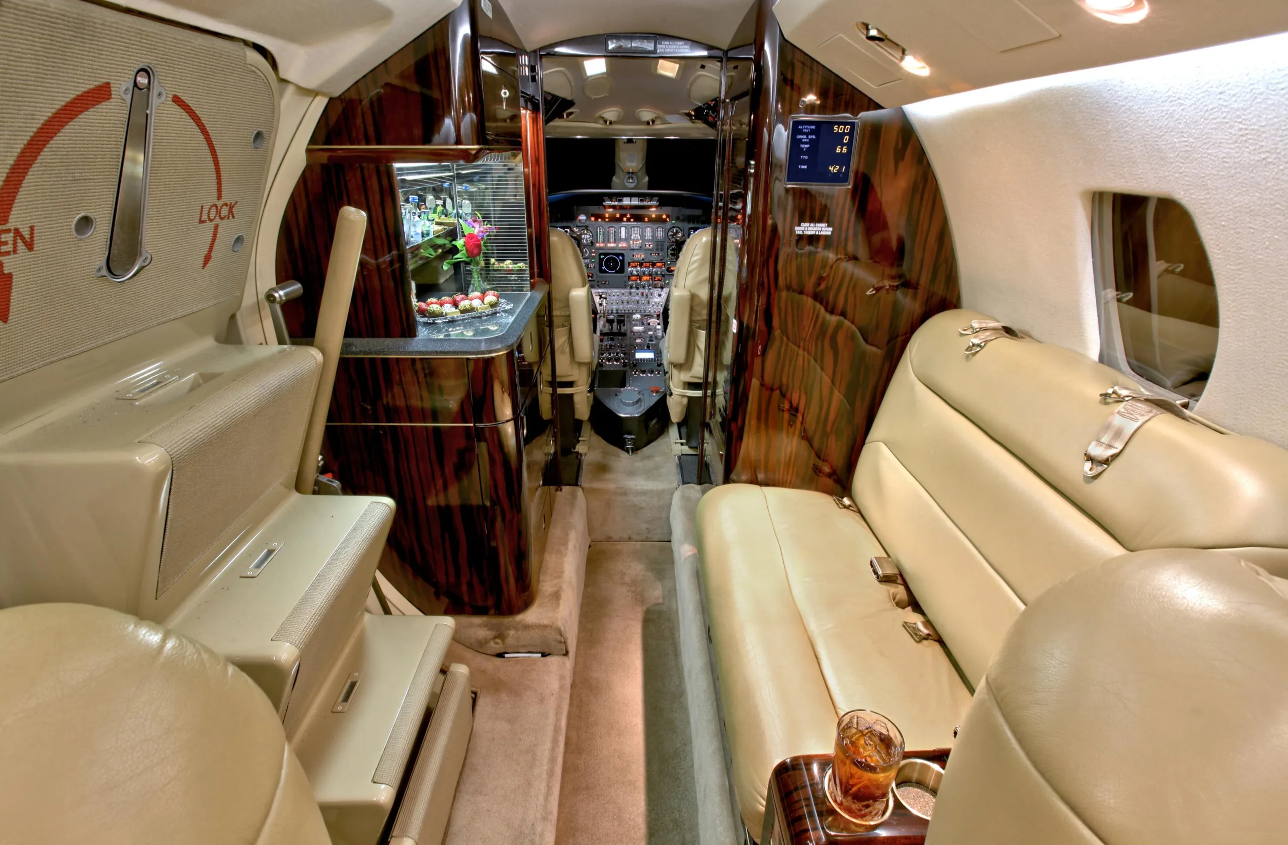 Cabin interior of a 1992 Cessna citation vii sn 650 7014.