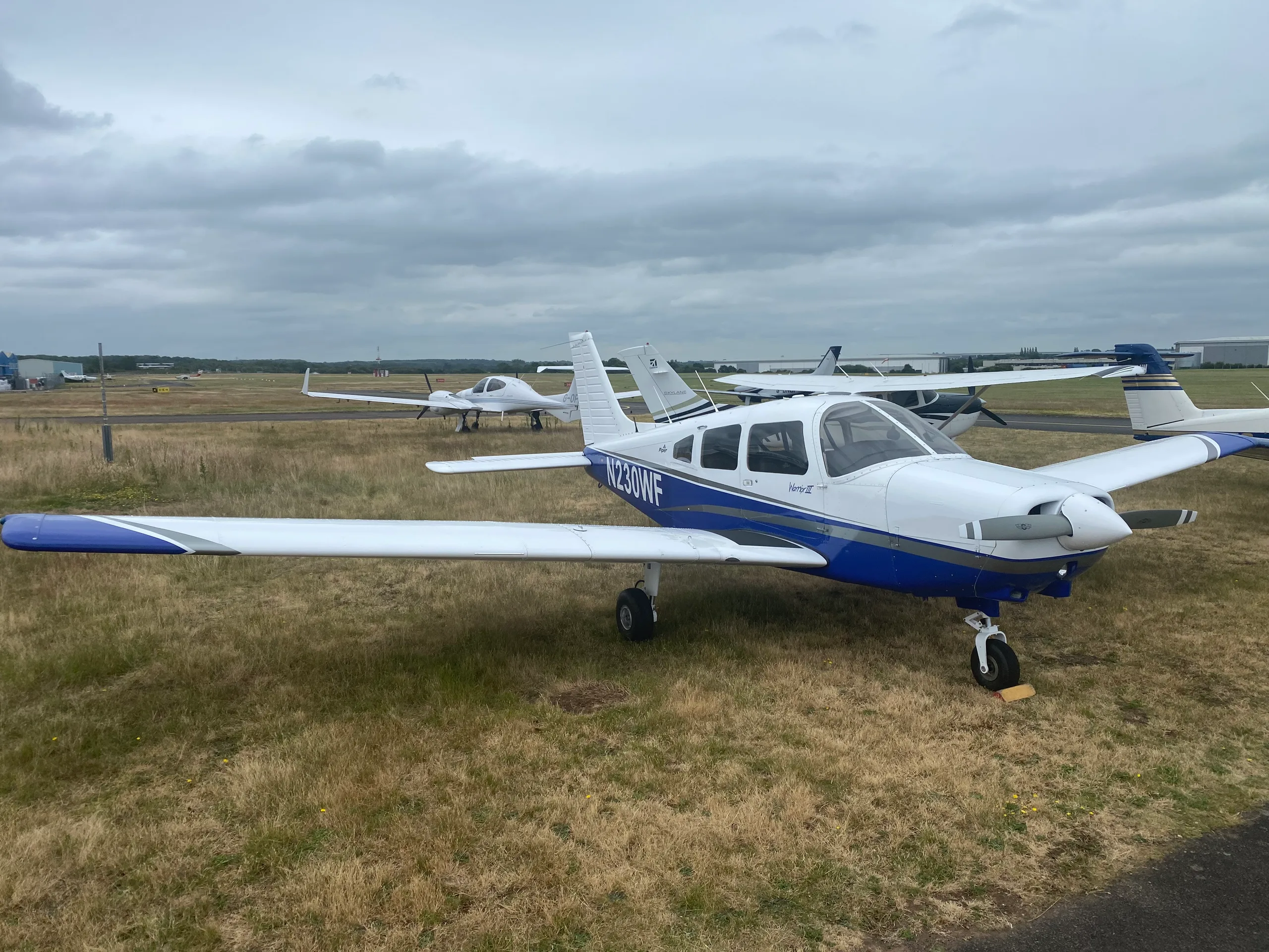 Exterior view of a 1979 Piper PA28RT-201 Arrow IV.