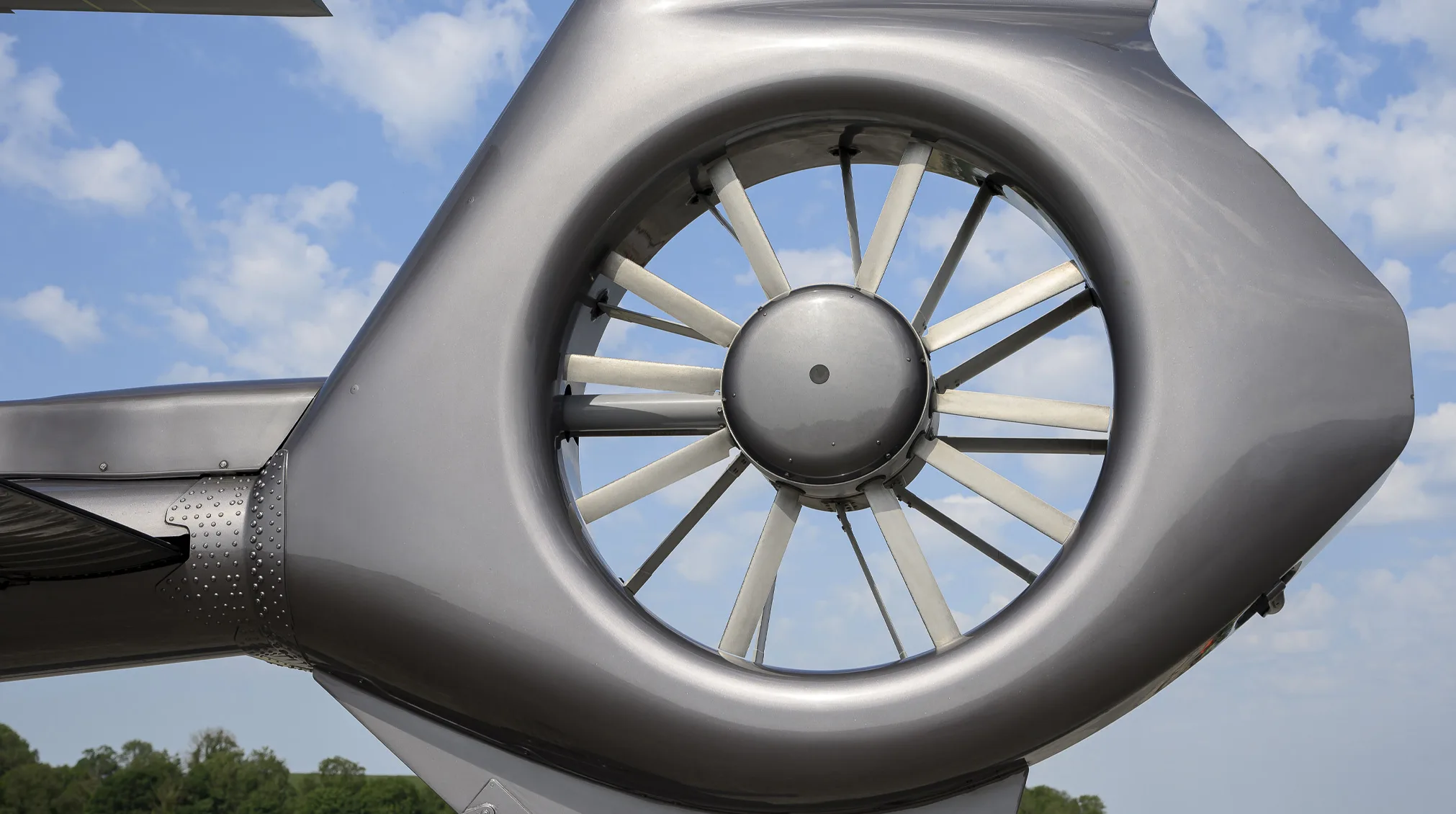 Engine detail of a 2009 Airbus EC130B4.