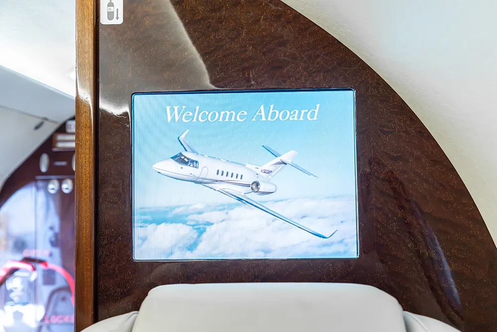 Marketing image of a 2009 Hawker 750.