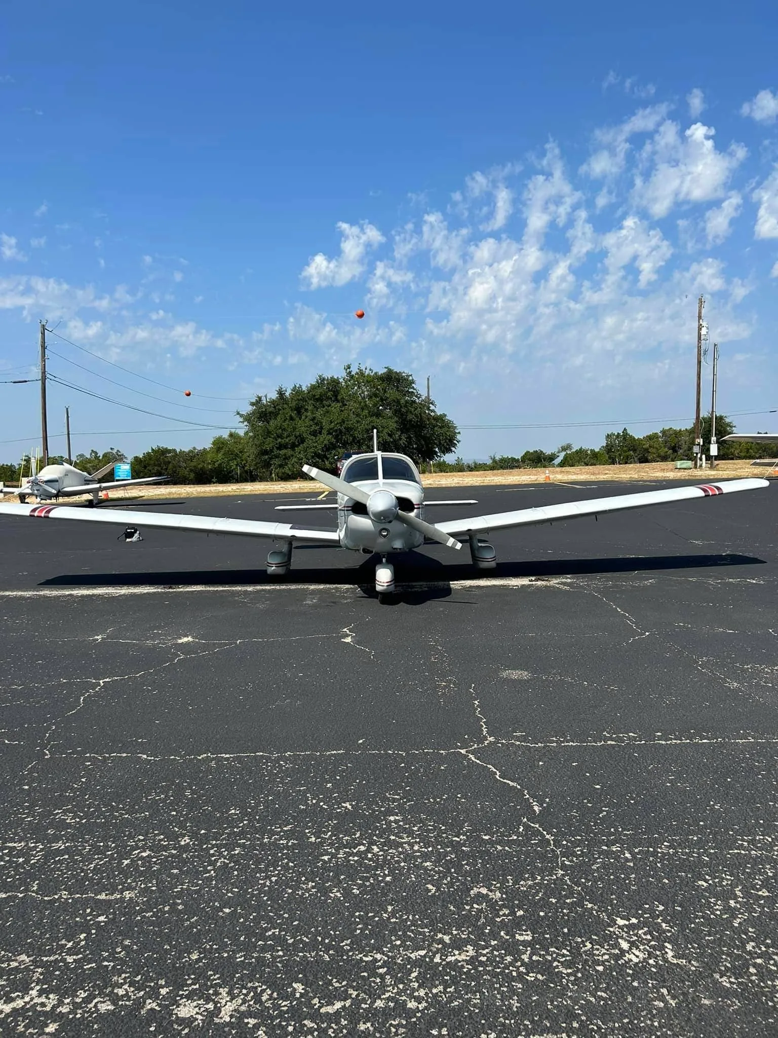 Exterior view of a 1981 Piper Archer.