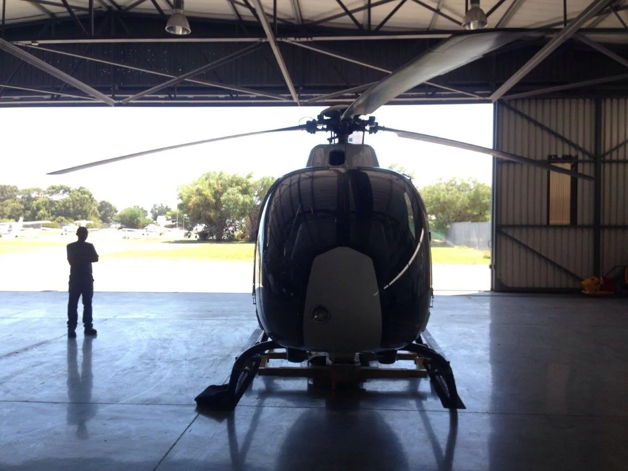 Exterior view of a Helicopter EC120.