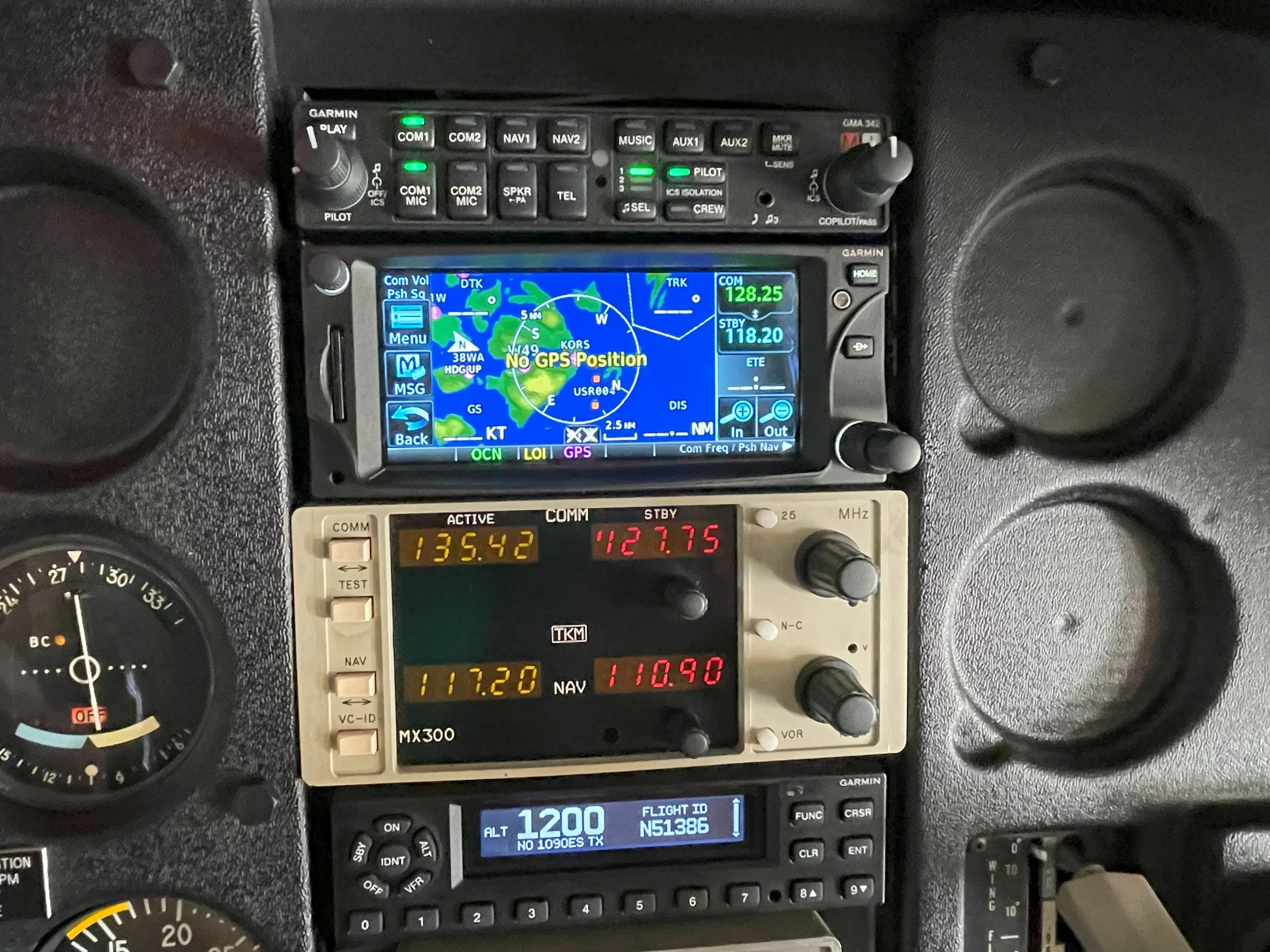 Avionics suite of a 1977.