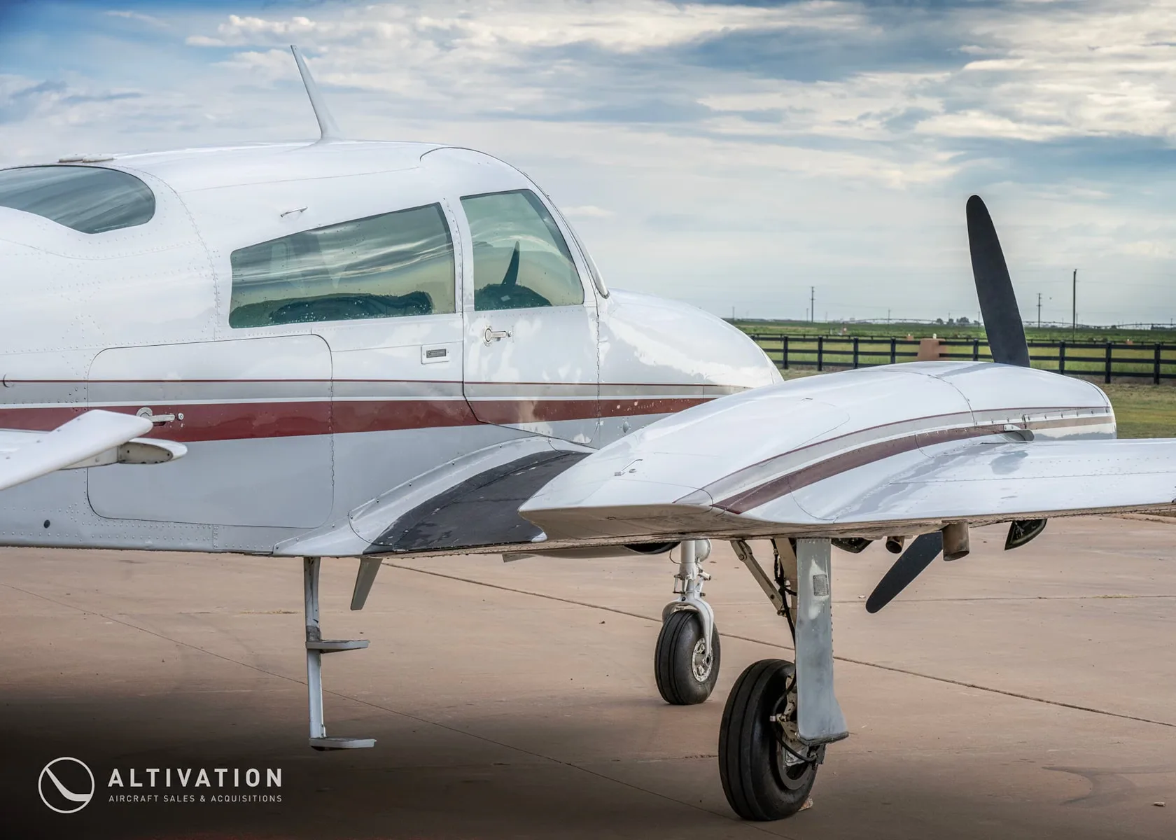 Exterior view of a 1979 Cessna T310R, N2642Y.