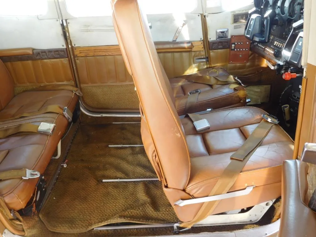 Cabin interior of a 1980 Cessna 182RG- N4688S Aircraft.
