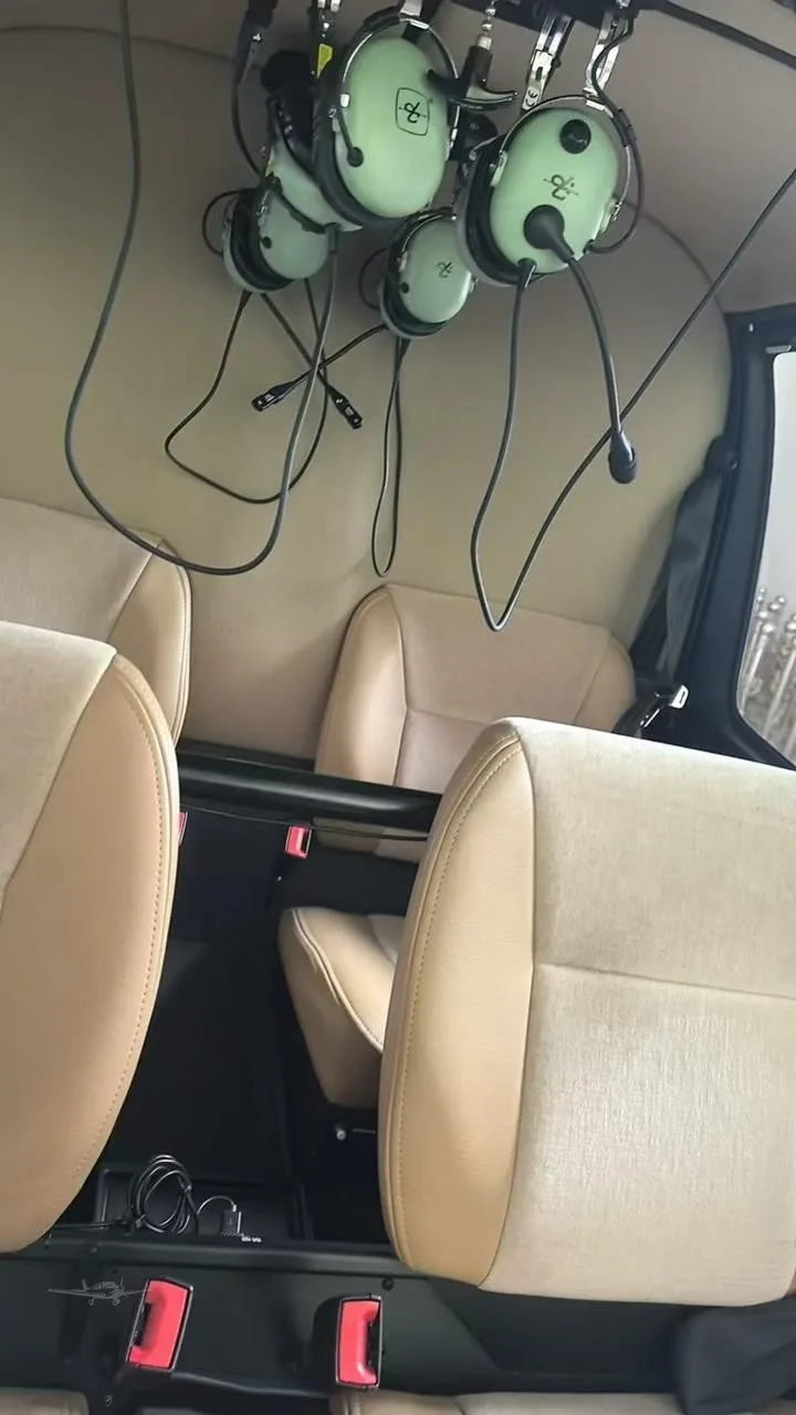 Cabin interior of a 2022 ROBINSON R44 RAVEN II.