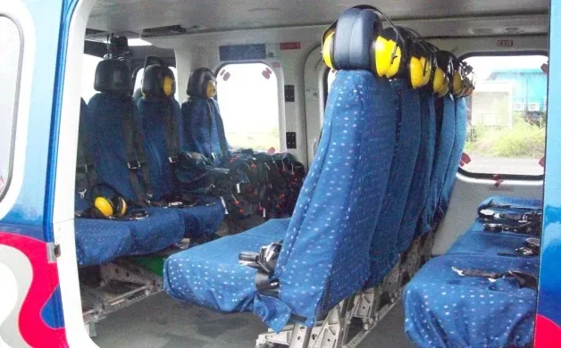 Cabin interior of a 2010 Agusta AW139.