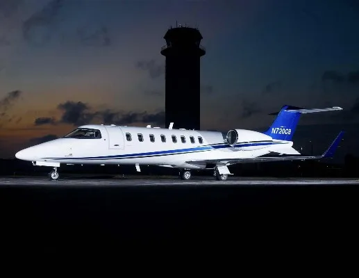 Marketing image of a 2000 Learjet 45.