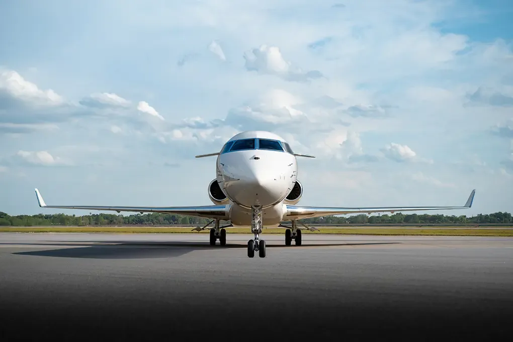 Avionics suite of a 2020 Bombardier Global 7500.