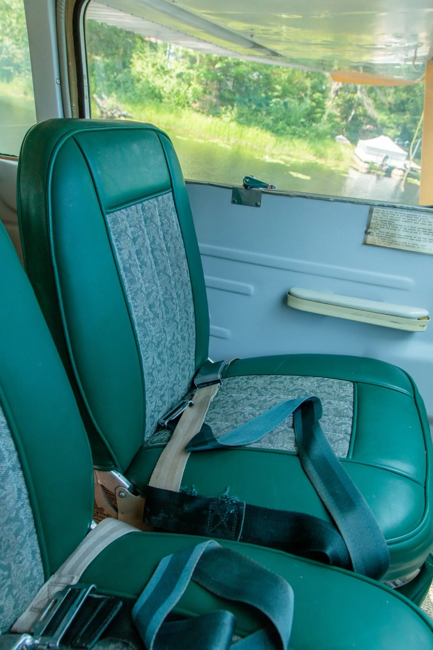 Cabin interior of a 1969 Cessna Skywagon 180.