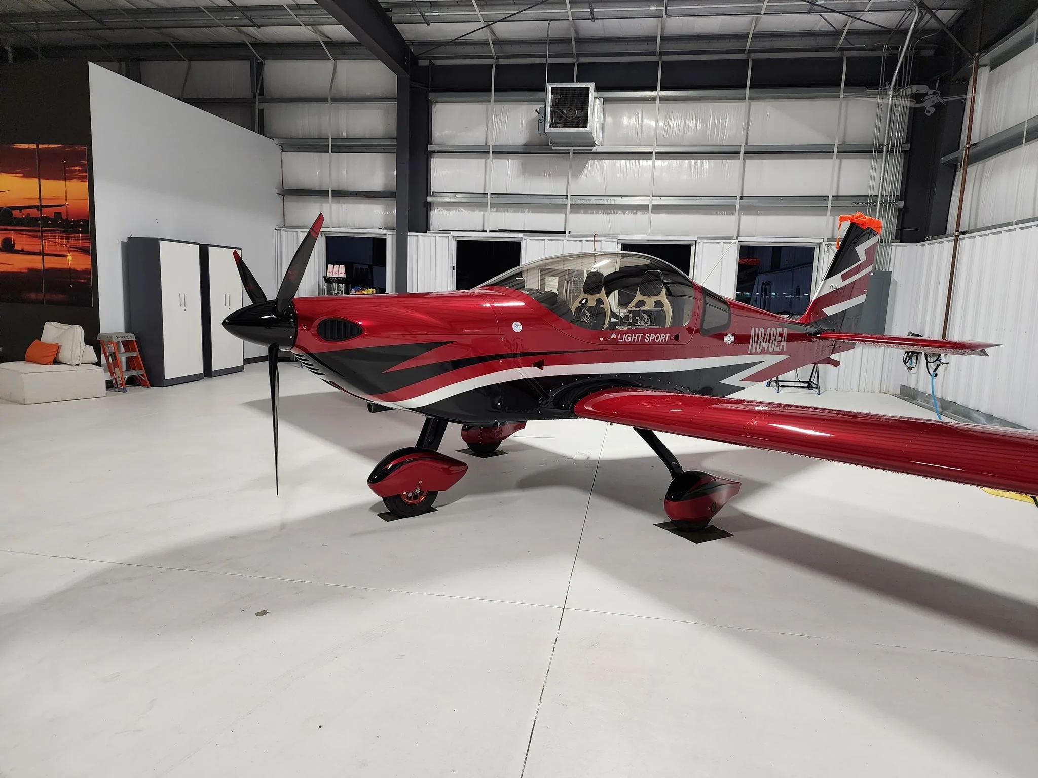 Exterior view of a 2025 TOMARK AERO VIPER SD4, N848EA.