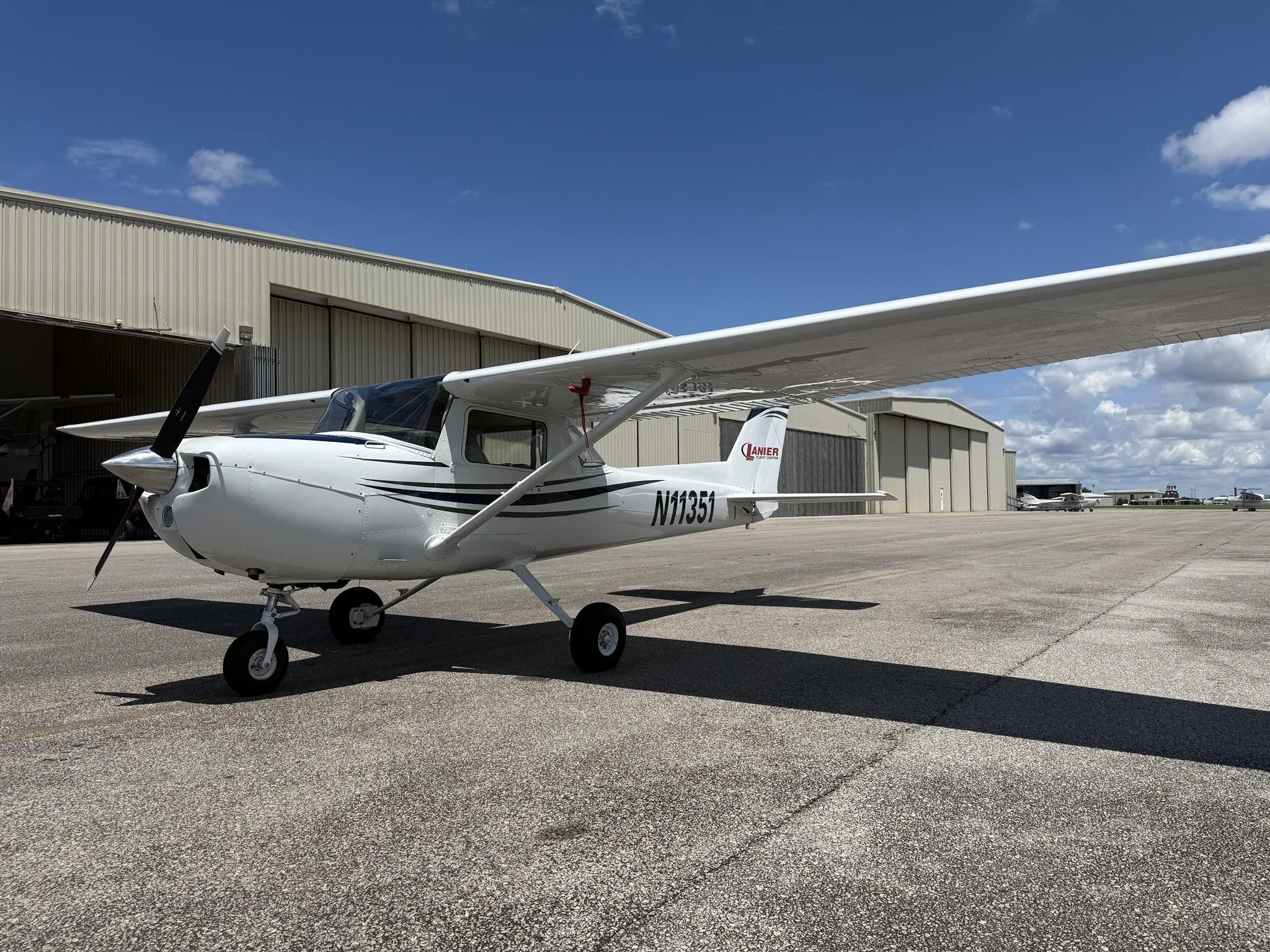 Exterior view of a 1973 CESSNA 150, N11351.