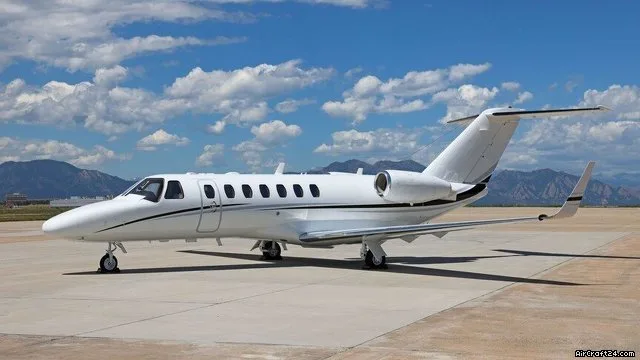 Exterior view of a 2008 Cessna Citation CJ3.