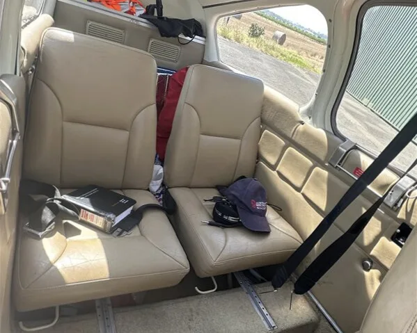 Cabin interior of a 1966 Beechcraft Bonanza V35.