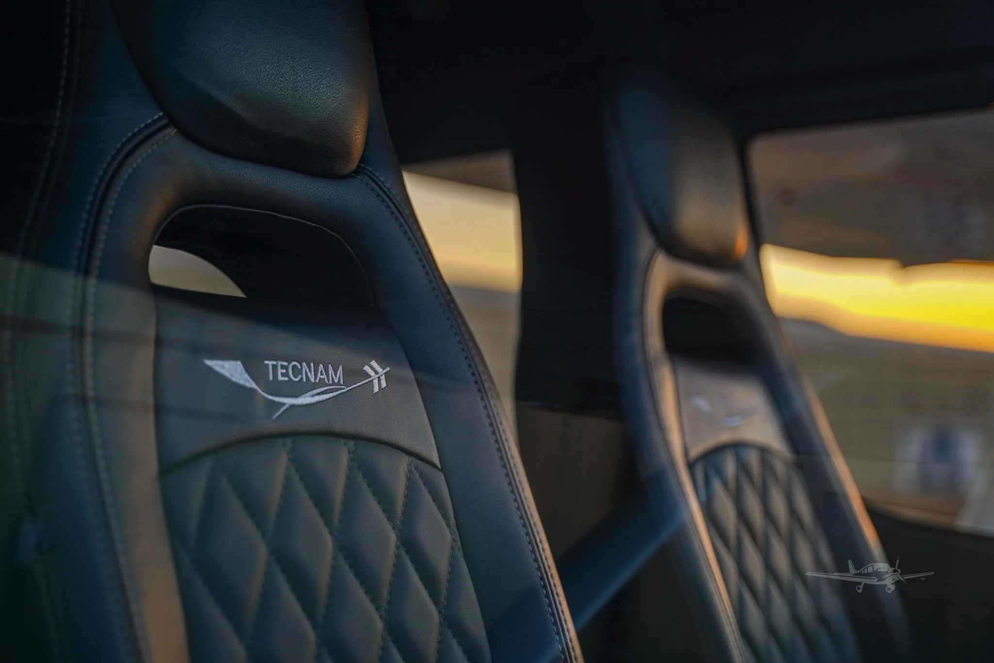 Cabin interior of a 2021 TECNAM P2010 MKII.