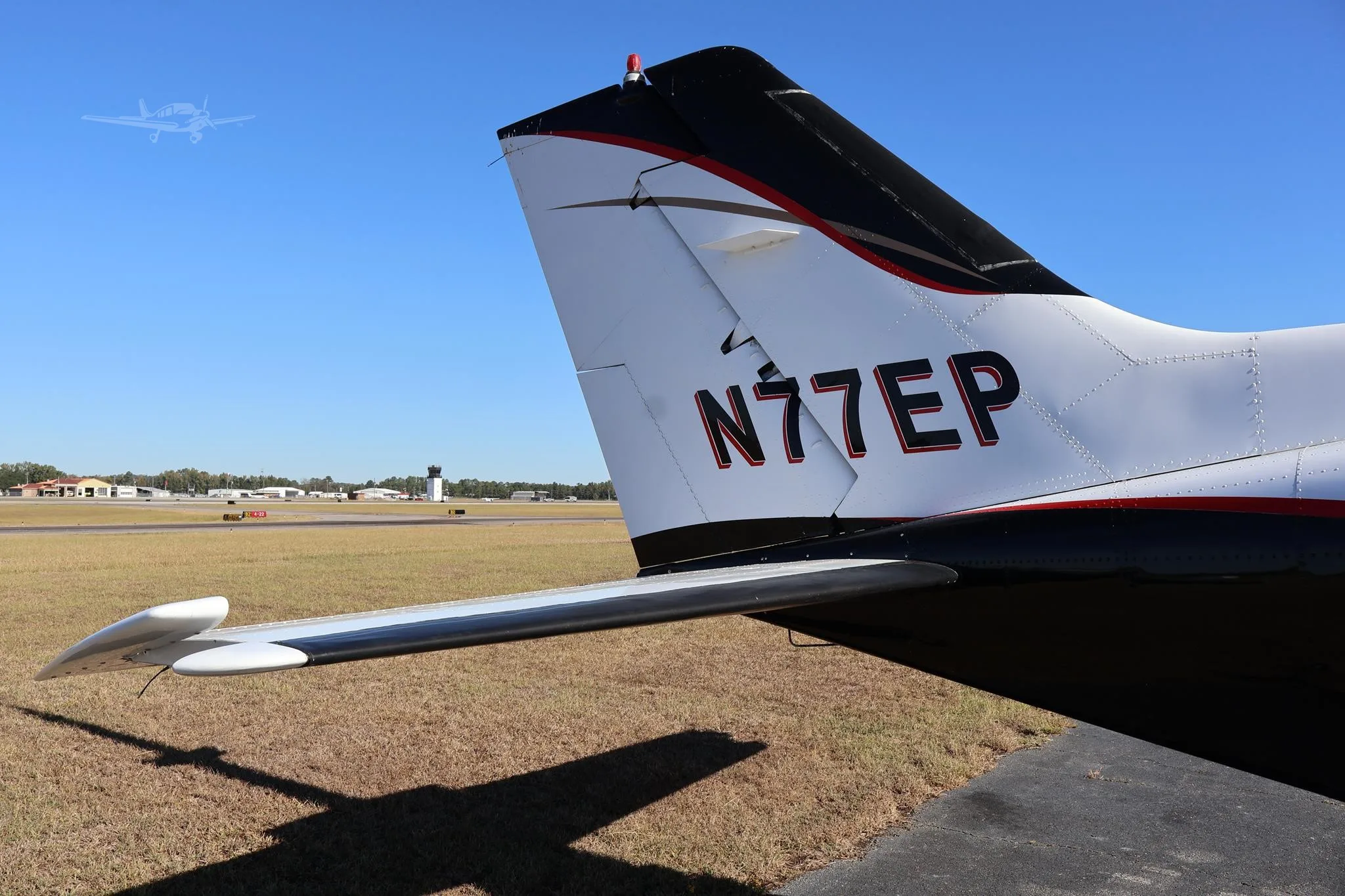 Exterior view of a 1973 CESSNA 421B, N77EP.