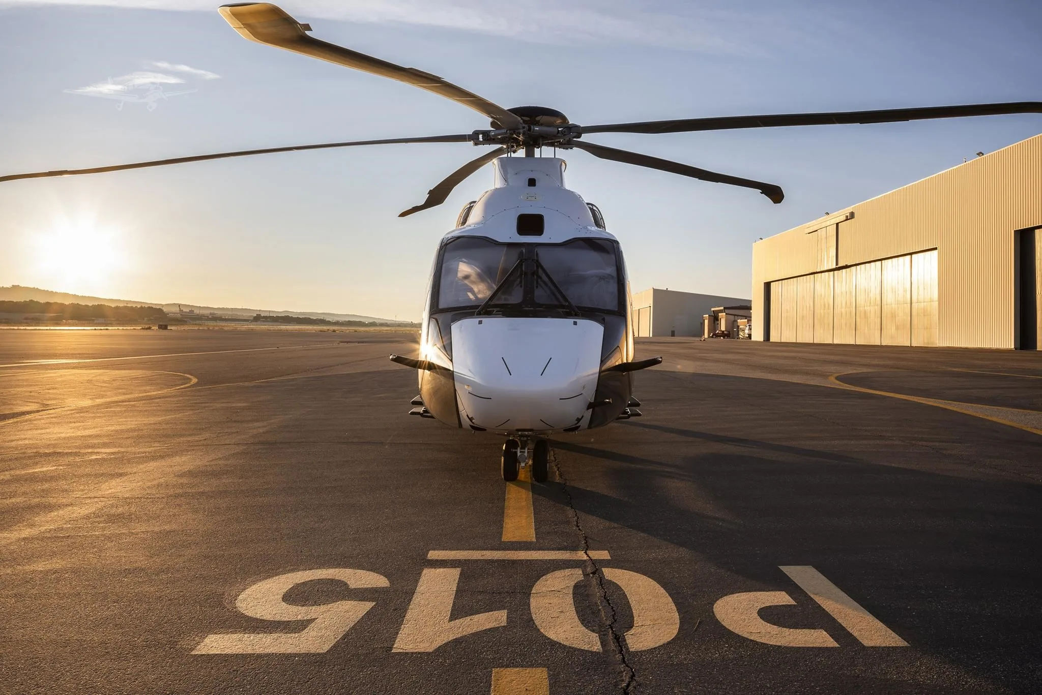 Exterior view of a 2024 AIRBUS H160, LX-HGB.