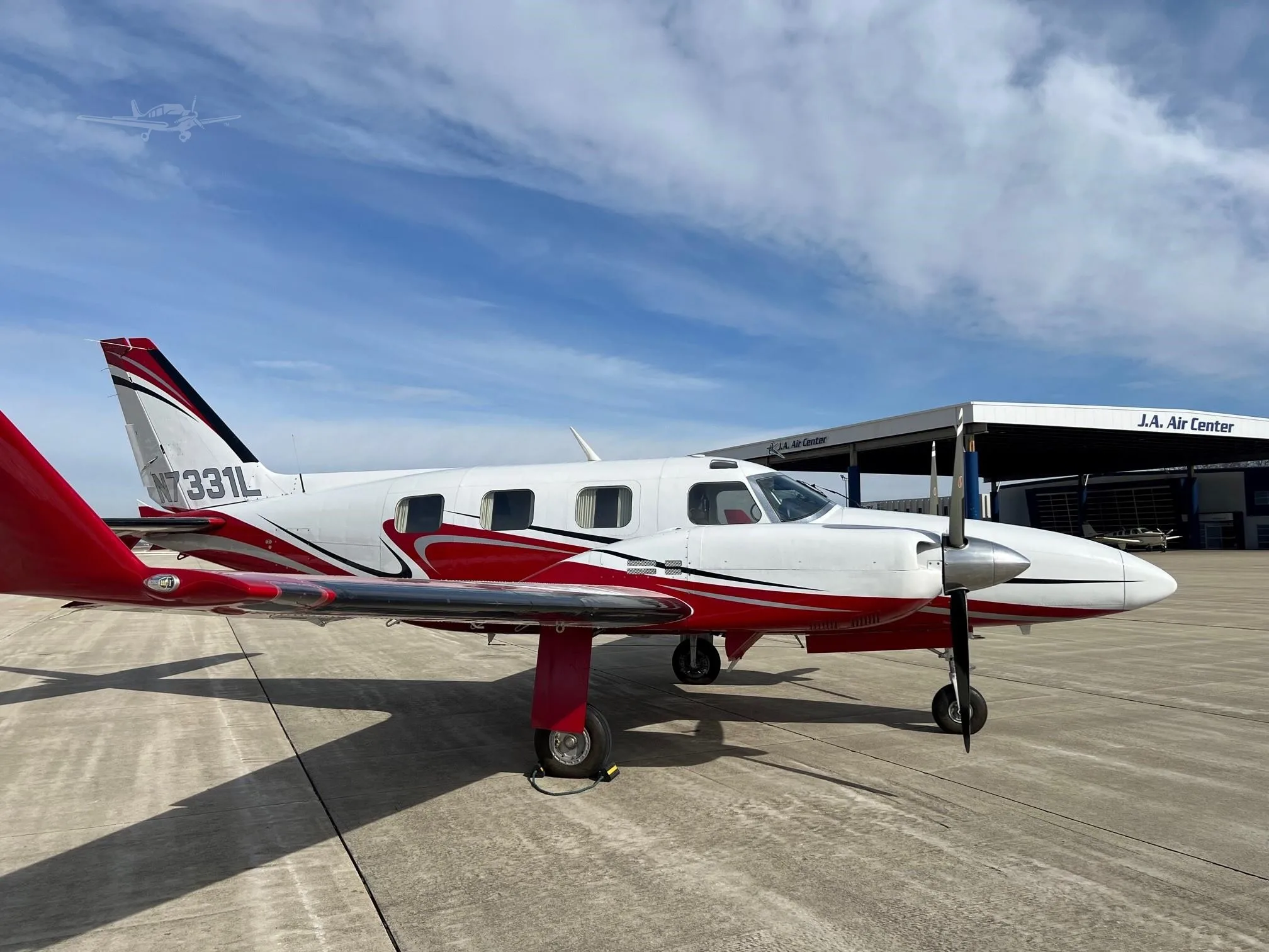 Exterior view of a 1974 PIPER P-NAVAJO.