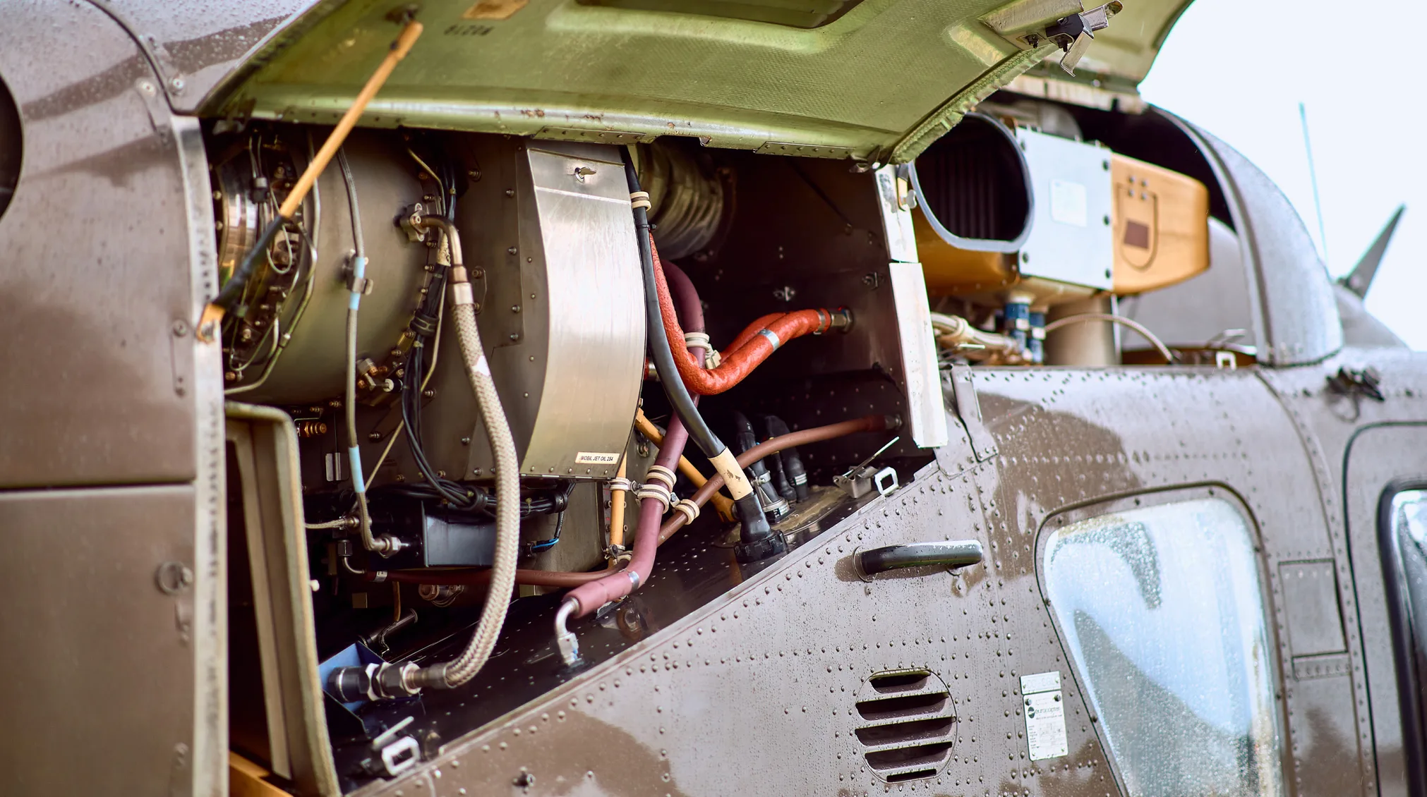 Cockpit and instrument panel of a 2002 Airbus EC135T1.