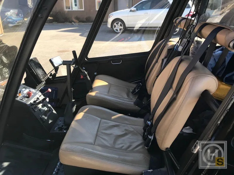 Cabin interior of a 2013 Robinson R44 RAVEN II.