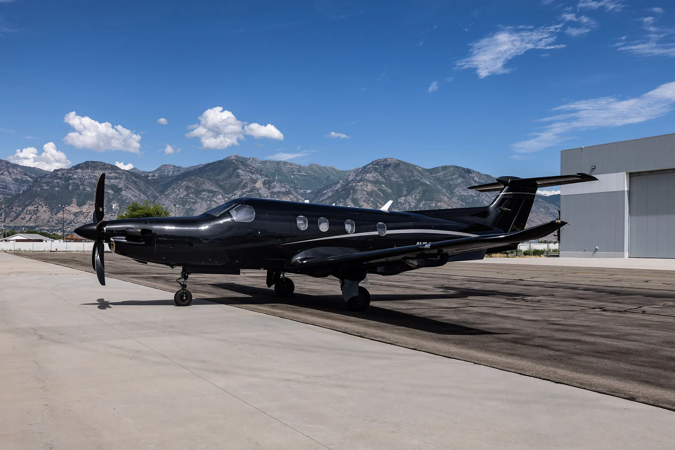 Exterior view of a 2016 Pilatus PC-12/47E NG.